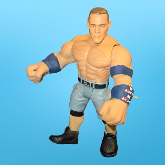 WWE Basic Posable John Cena Action Wrestling  Figure Stretch Arms B23 - Picture 1 of 7